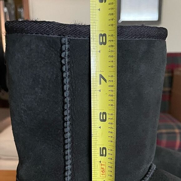 206 Collective Black Suede Leather Fur Lined Winter Boots (Size: 7) - Picture 9 of 12